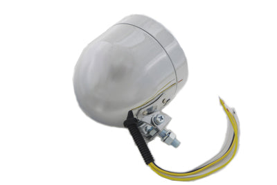 4 Round Diamond Cut Style Headlamp Chrome