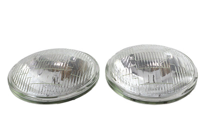 Clear 4-1/2 6 Volt Sealed Beam Spotlamp Bulb Set