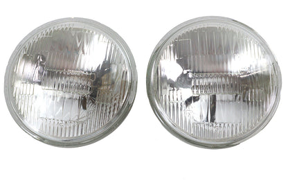 Clear 4-1/2 6 Volt Sealed Beam Spotlamp Bulb Set