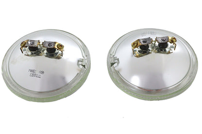 Clear 4-1/2 6 Volt Sealed Beam Spotlamp Bulb Set
