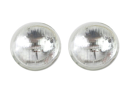 Clear 4-1/2 12 Volt Sealed Beam Spotlamp Bulb Set