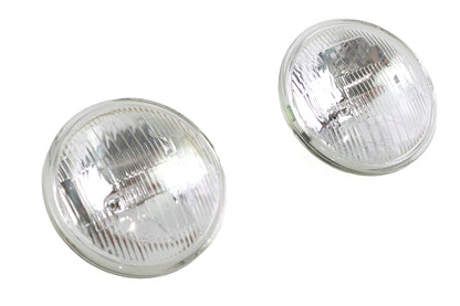 Clear 4-1/2 12 Volt Sealed Beam Spotlamp Bulb Set