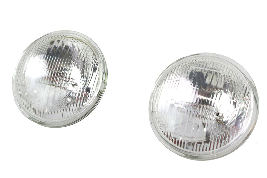 Clear 4-1/2 12 Volt Sealed Beam Spotlamp Bulb Set