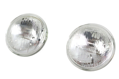 Clear 4-1/2 12 Volt Sealed Beam Spotlamp Bulb Set