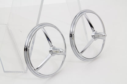 4-1/2 Chrome Bullet Style Spotlamp Trim