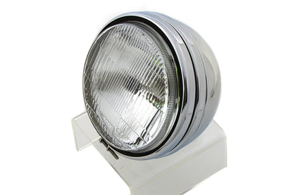 5-3/4 Round Stock Type Chrome Headlamp