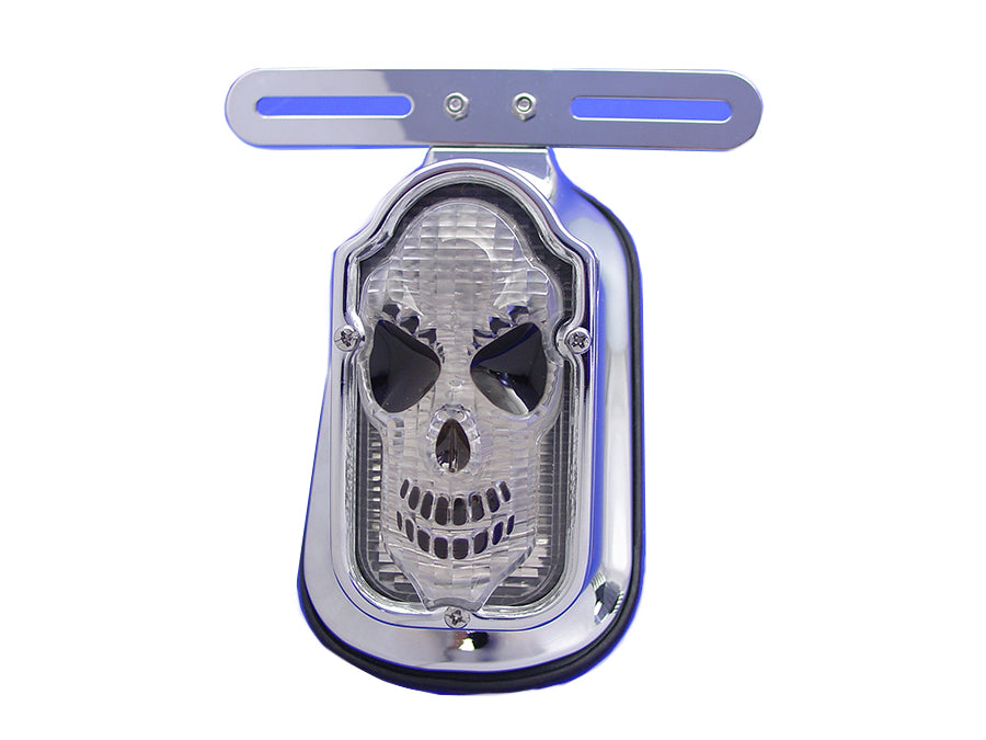 Skull Face Tombstone Tail Lamp Clear Lens