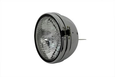 Replica 5-3/4 Round Chrome Headlamp
