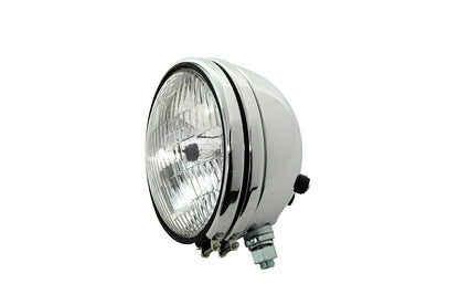 Replica 5-3/4 Round Chrome Headlamp