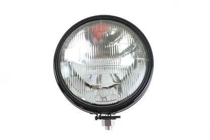 Replica 5-3/4 Round Black Headlamp