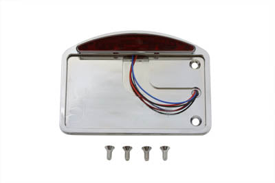 Chrome Slice LED Tail Lamp License Plate Assembly