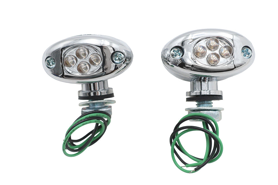 LED Green Marker Lamp Set Center Mount