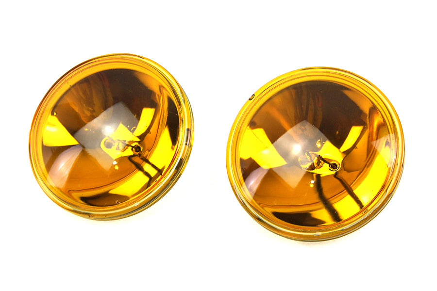 4-1/2 Amber Sealed Beam 12 Volt Spotlamp Set