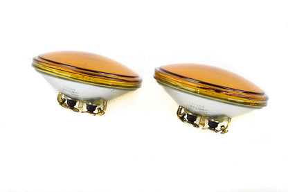 4-1/2 Amber Sealed Beam 12 Volt Spotlamp Set