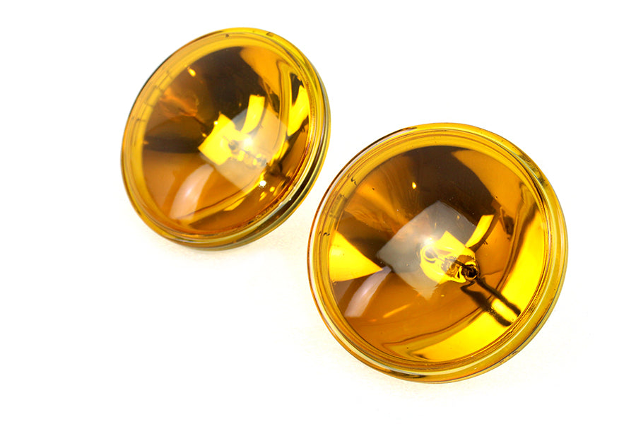 4-1/2 Amber Sealed Beam 12 Volt Spotlamp Set