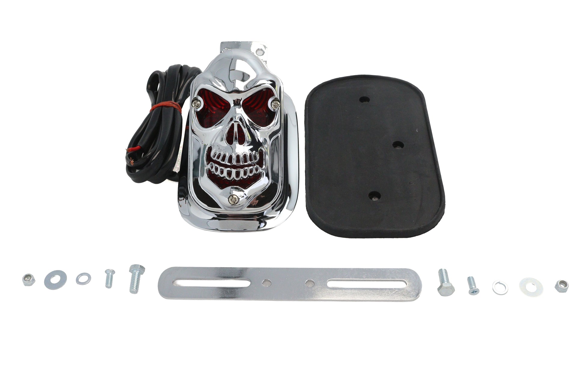 Chrome Skull Grill Tombstone Tail Lamp