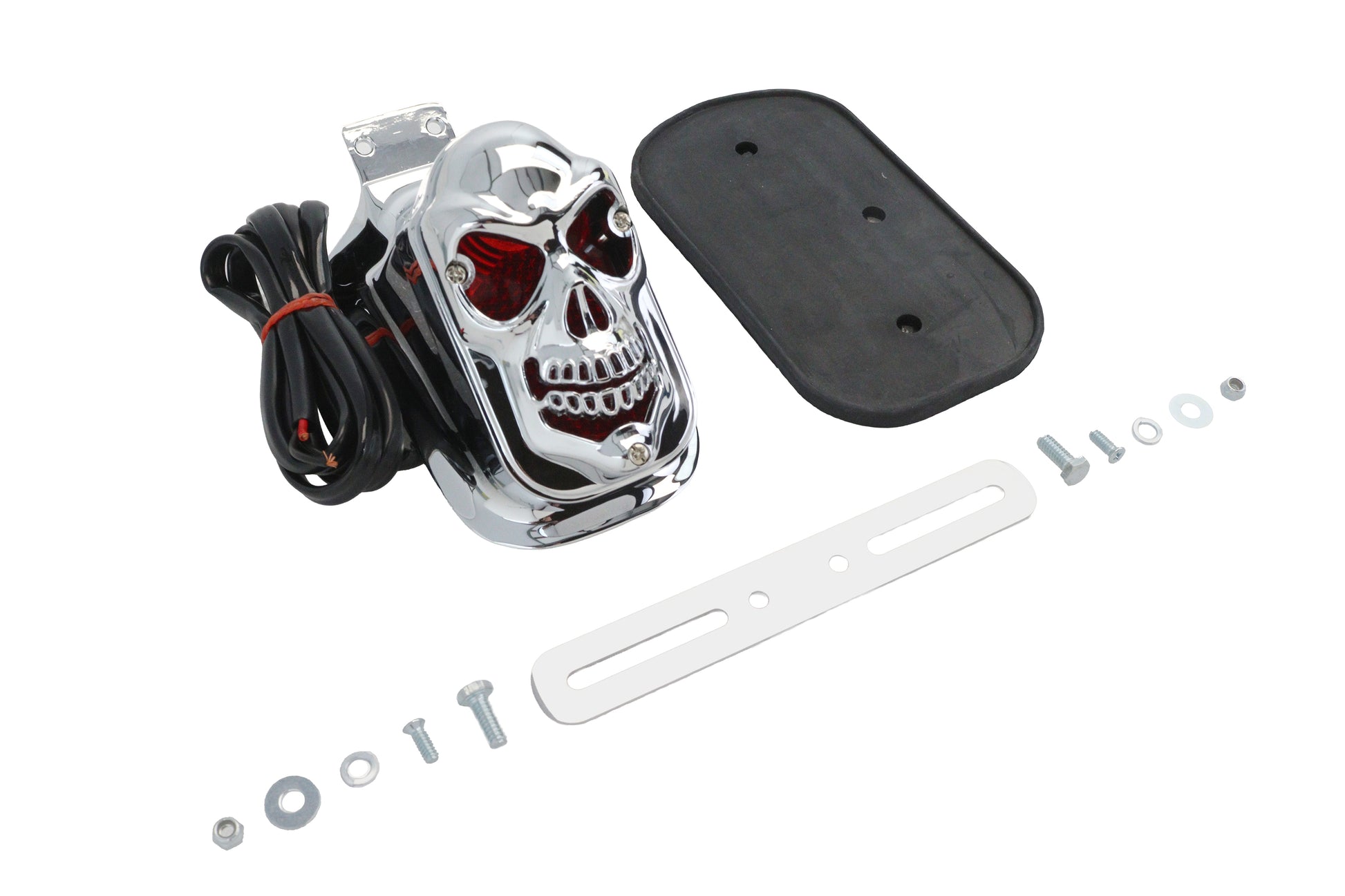 Chrome Skull Grill Tombstone Tail Lamp