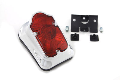 Chrome Tombstone Tail Lamp Assembly Bulb Type