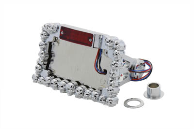 Chrome Skull Style Tail Lamp Assembly