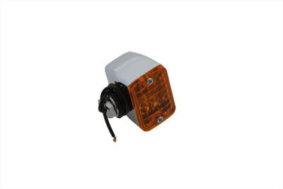 Chrome Mini Tour Marker Lamp Amber Lens