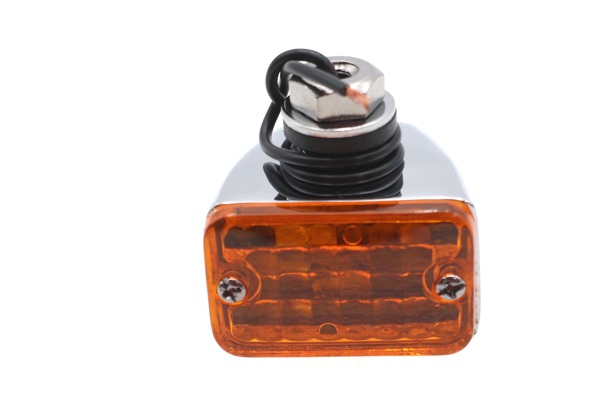 Chrome Mini Tour Marker Lamp Amber Lens