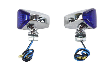 LED Diamond Blue Lens Marker Lamp Set