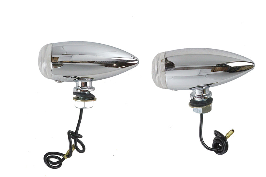Mini Bullet Clear Lens Marker Lamp Set
