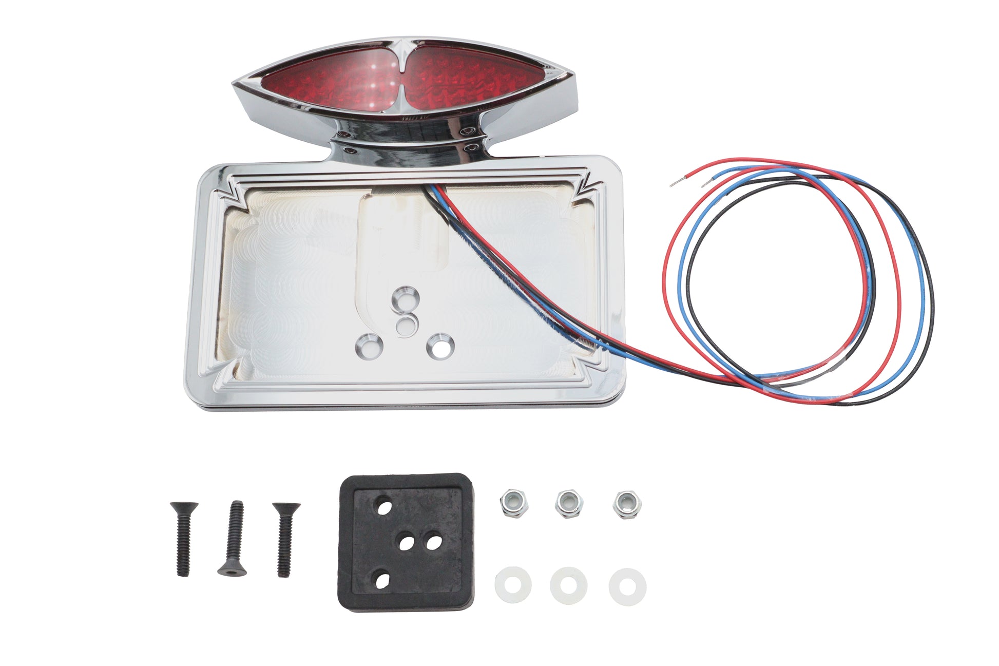 Chrome Katz Eyez LED Tail Lamp Kit Fender Mount Type