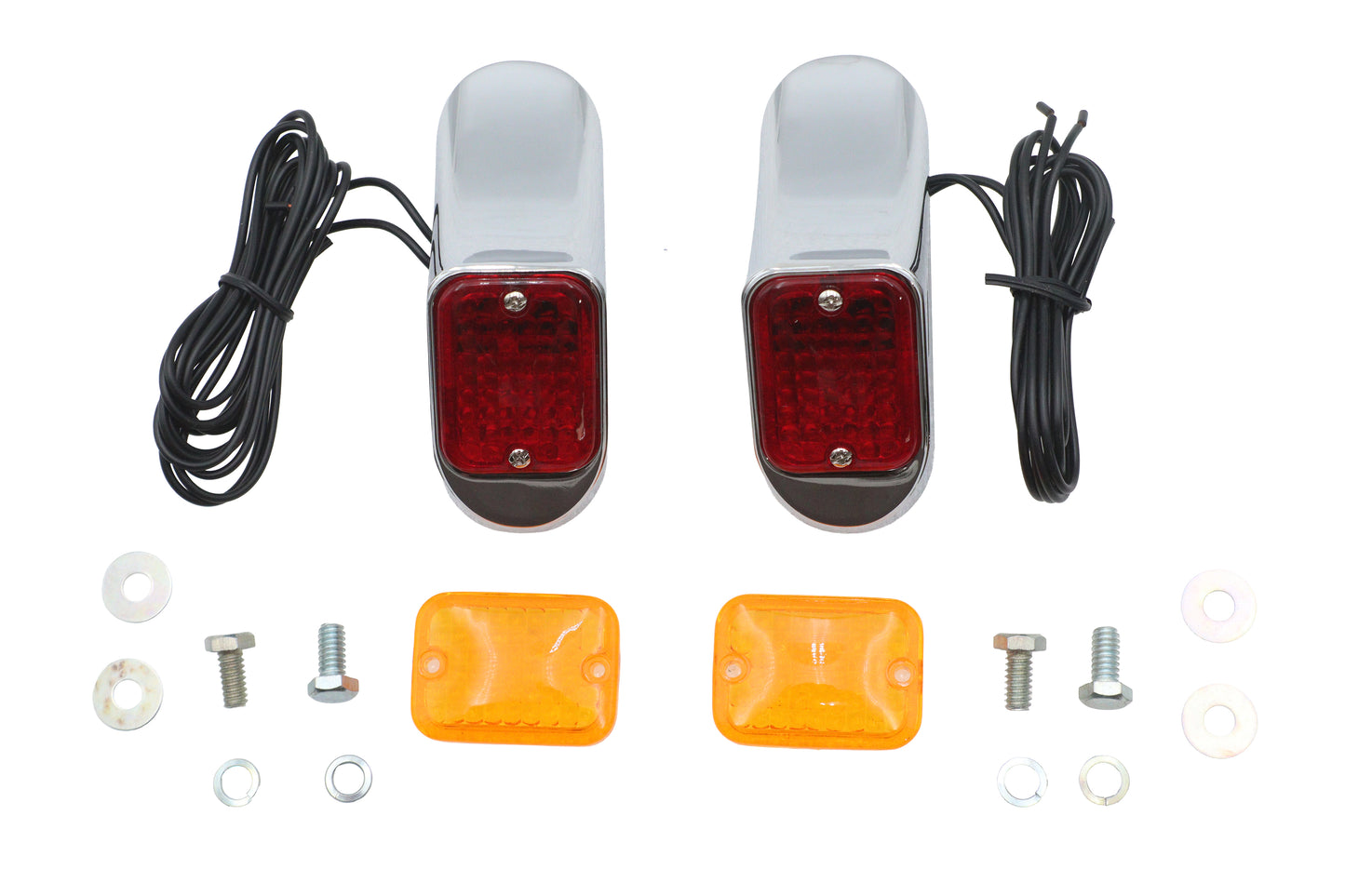 Deco Marker Lamp Set Bulb Type With Red and Amber Lenses