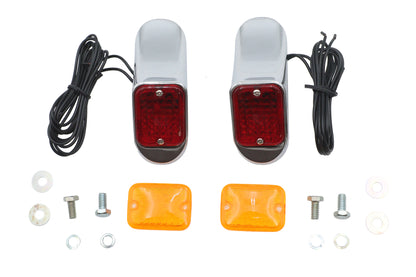 Deco Marker Lamp Set Bulb Type With Red and Amber Lenses