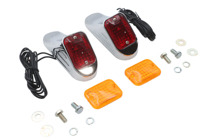 Deco Marker Lamp Set Bulb Type With Red and Amber Lenses
