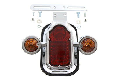 Chrome Tombstone Tail Lamp Assembly