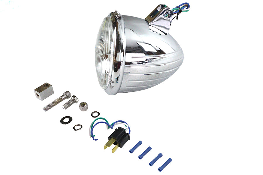5-3/4 Headlamp Assembly Teardrop Style