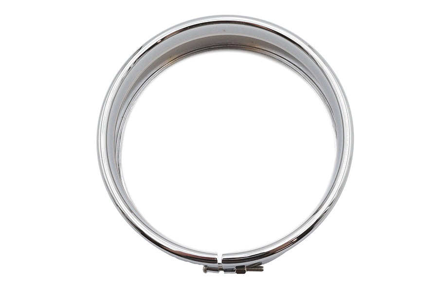 5-3/4 Outer Headlamp Chrome Frenched Trim Ring