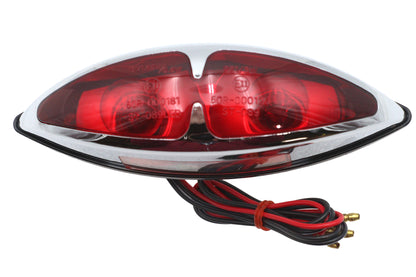 Chrome ABS Big Eye Red Lens Tail Lamp