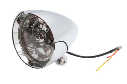 4-1/2 Round Chrome Billet Headlamp
