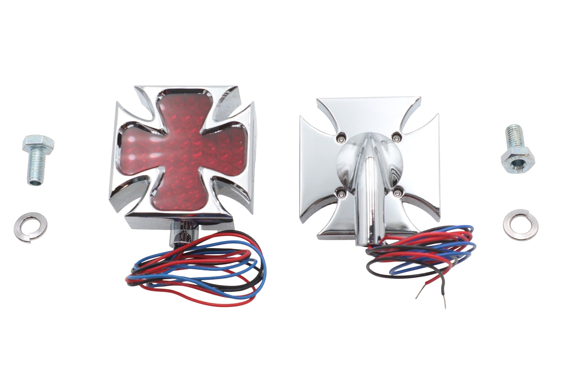 Chrome Maltese Marker Lamp Set
