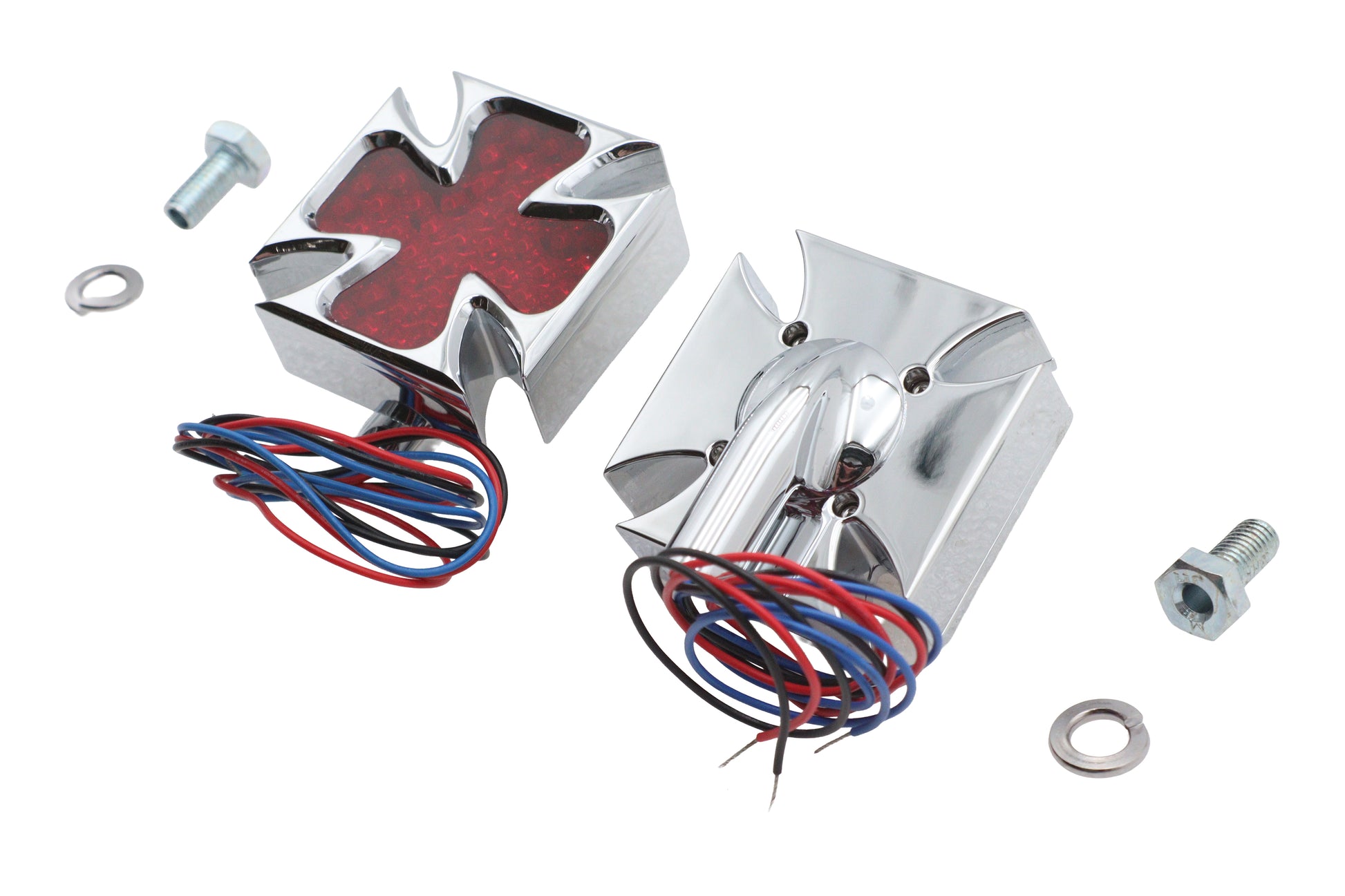 Chrome Maltese Marker Lamp Set