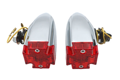 Red Lens with Amber LED Marker Lamp Set