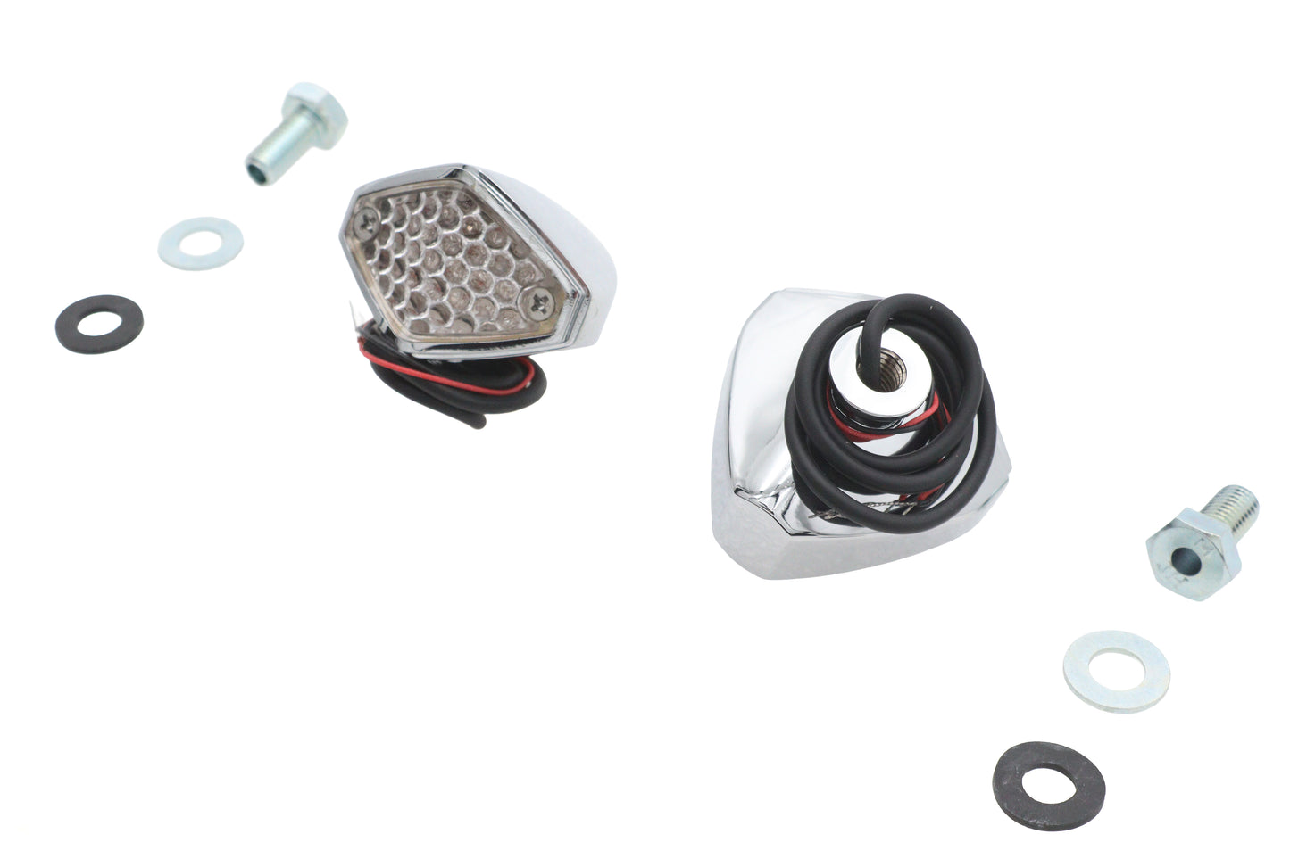 Red LED Clear Lens Micro Marker Lamp Set