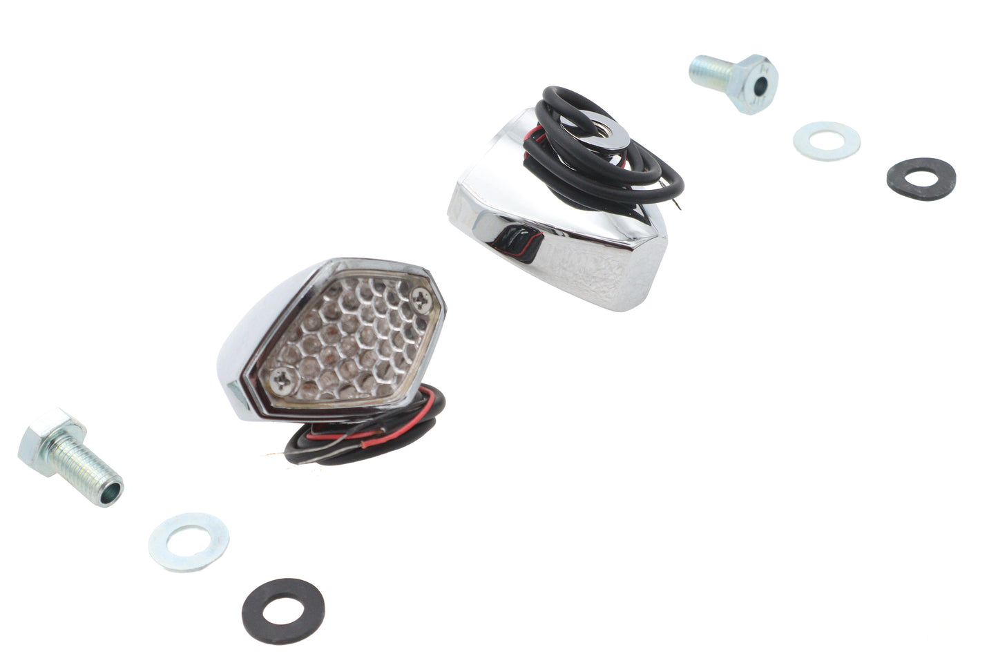 Red LED Clear Lens Micro Marker Lamp Set