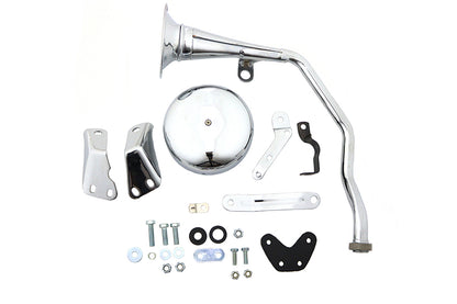 Trumpet Style 6 Volt Chrome Horn Kit