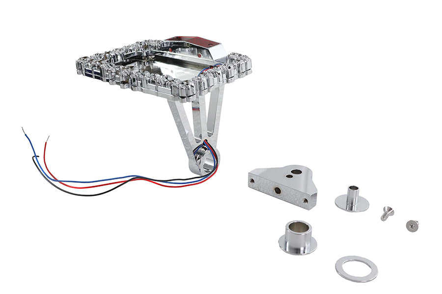 Chrome Skull Style Tail Lamp Assembly