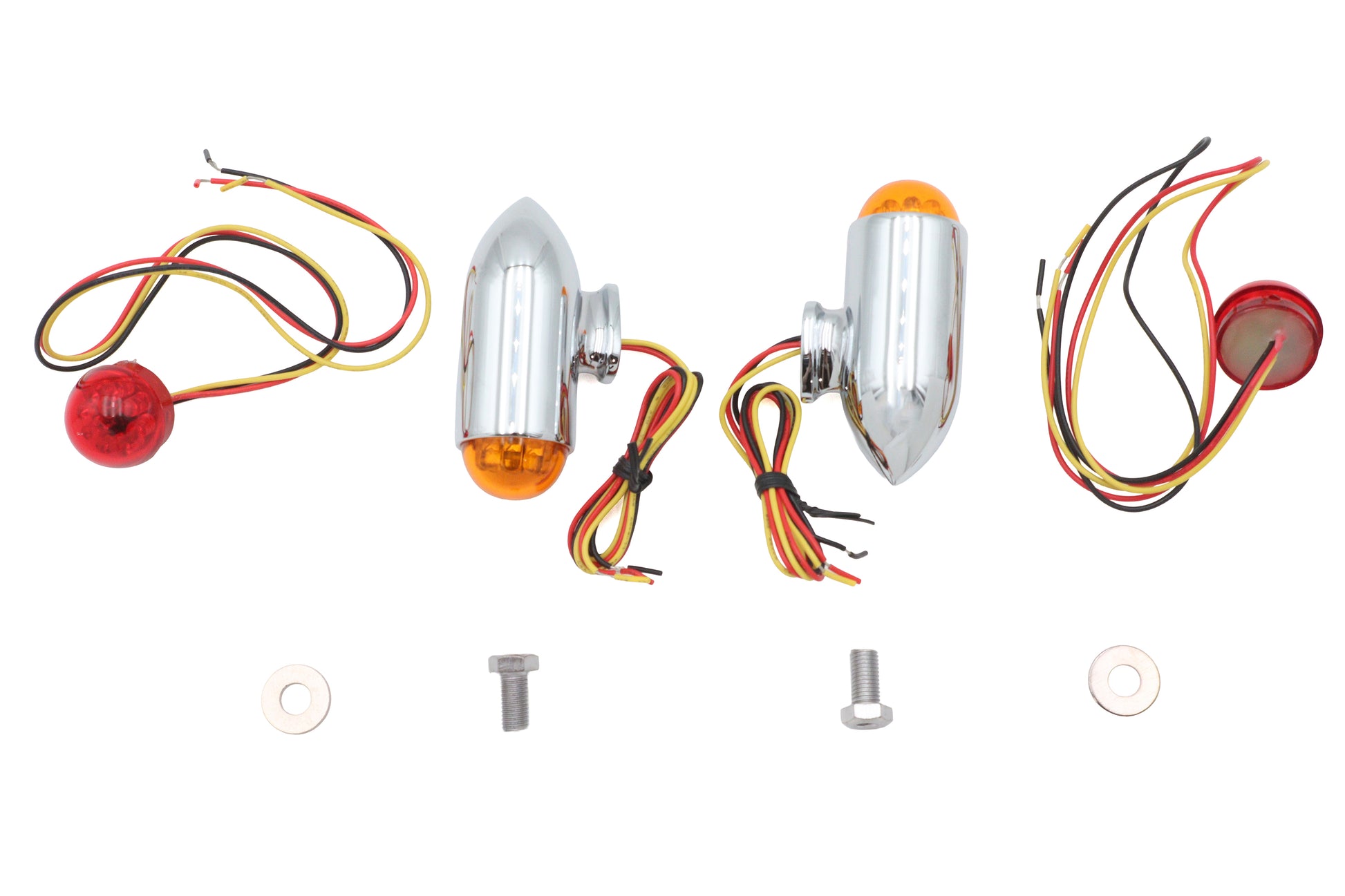 Bullet Marker Lamp Set with Red and Amber LEDs