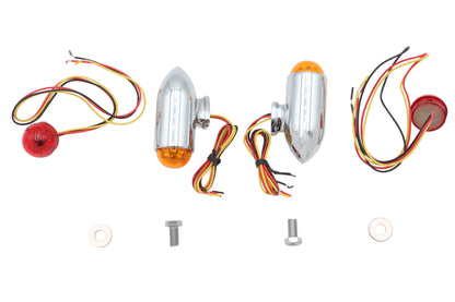Bullet Marker Lamp Set with Red and Amber LEDs