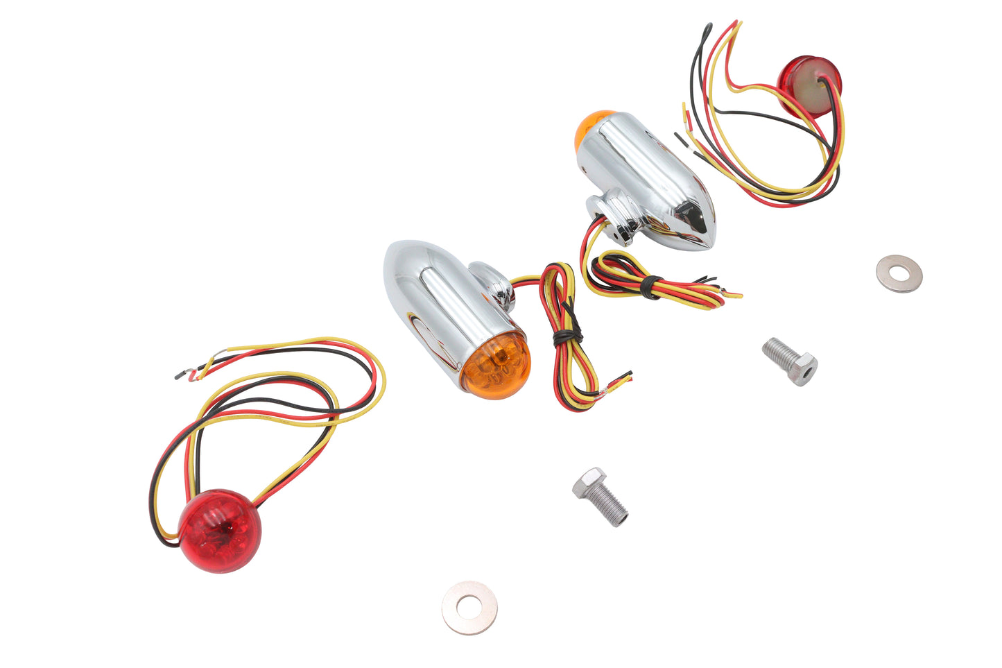 Bullet Marker Lamp Set with Red and Amber LEDs