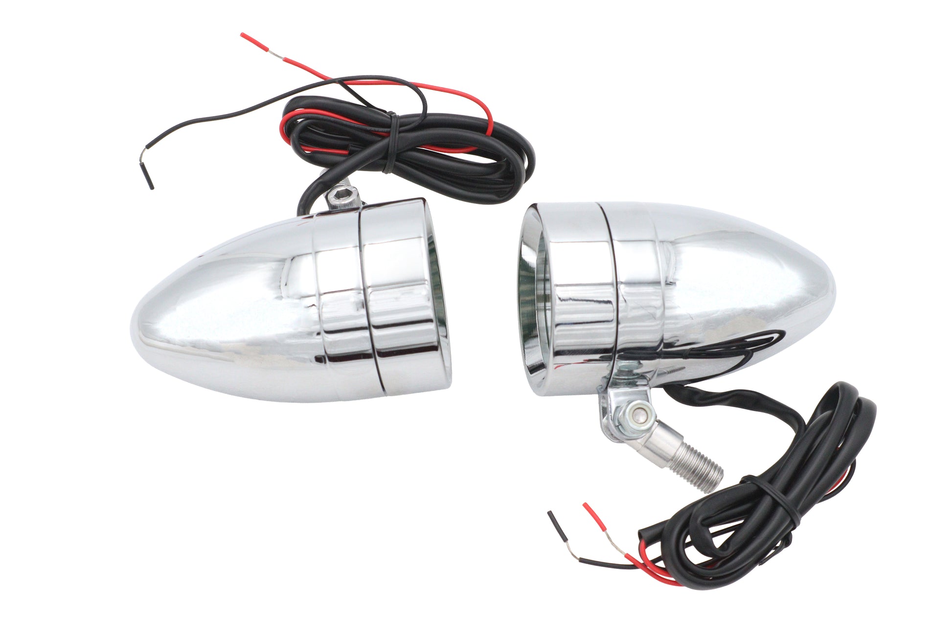 Chrome Bullet Marker Lamp Set with Amber LEDs