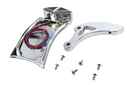 Chrome Curved Tail Lamp Kit Spike Type