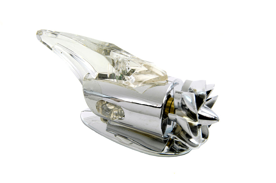 Chrome Amber Fan Operated Marker Lamp