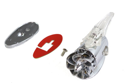 Chrome Amber Fan Operated Marker Lamp